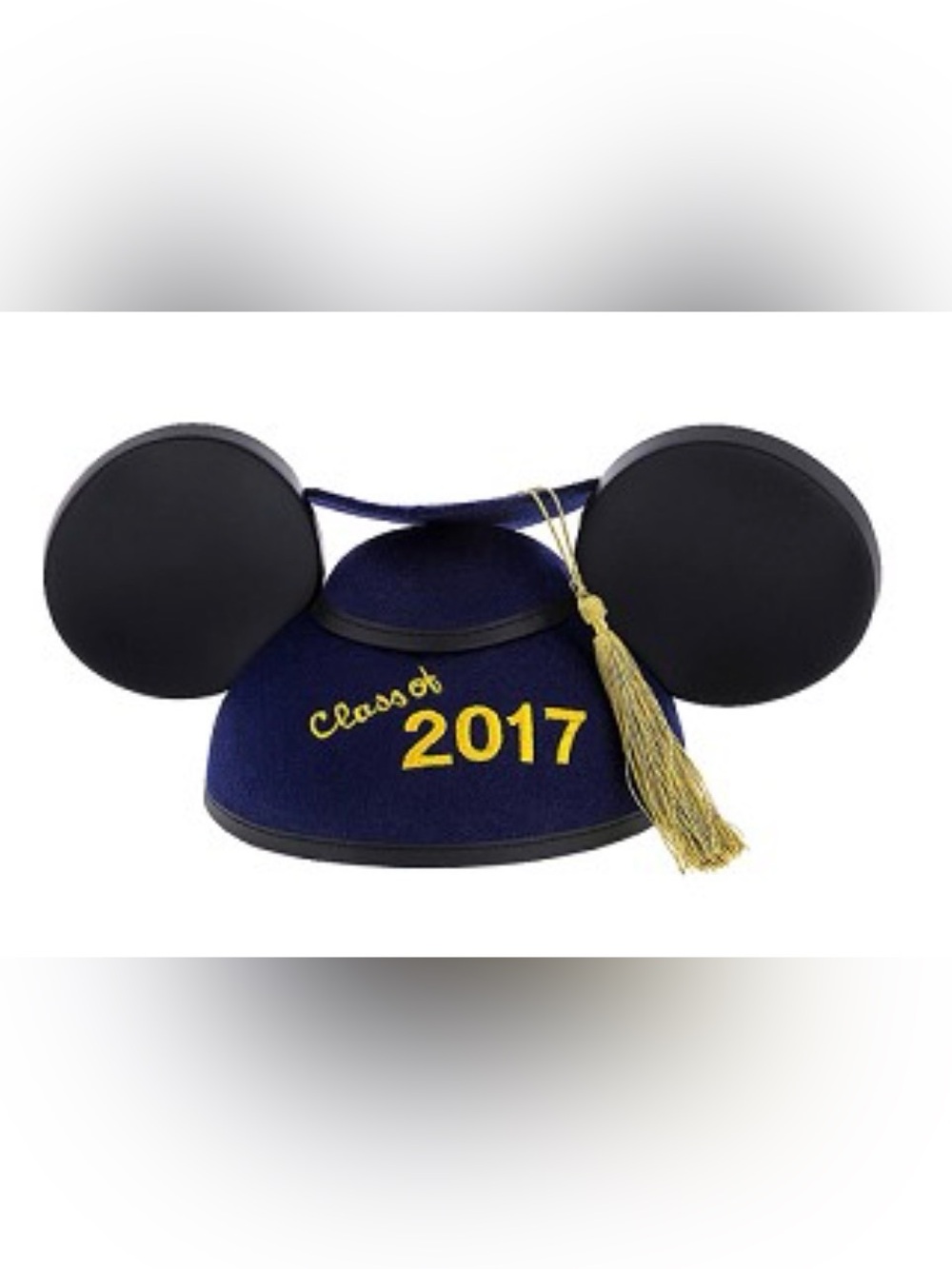NWT Disney Hat - Mickey Mouse Ears Grad Hat - Graduation Class Of 2017